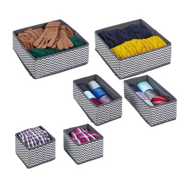 Relaxdays 6-Piece Drawer Organizer Set