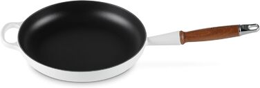 Сковорода Le Creuset Signature чавунна з дерев'яним ручками, 2.25 л (біла)