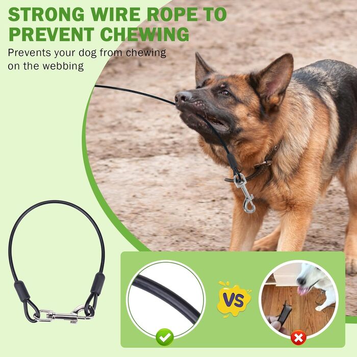 Рулетка для собак SCENEREAL: міцна, 7.9 м, для собак до 50 кг, з анти-гризучою ниткою та диспенсером для відходів, білий колір