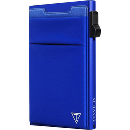 RFID-захищений картхолдер Pop-up: тонкий гаманець з відділенням для монет (1 шт., блакитний)