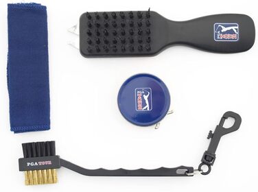 PGA TOUR Shoe Bag with Cleaning Accessories, Black