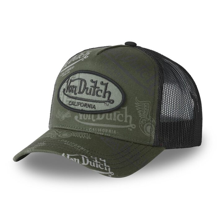 Кепка Von Dutch унісекс, тракер з бейсболкою (Snapback), зелена