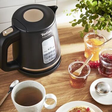 Електричний чайник Tefal KI533811, 2400 Вт, 1 л, чорний