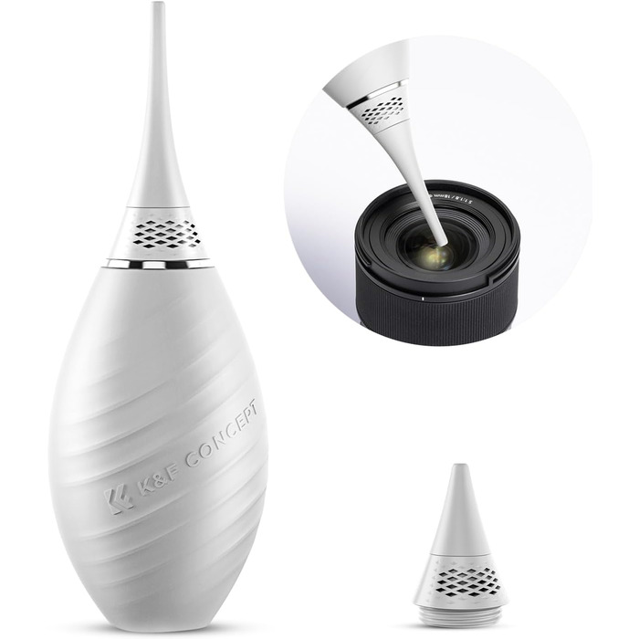 Набір для чищення фото- та відеокамер K&F Concept 10-в-1: об'єктиви, смартфони, сенсори. З мікрофіброю, продувальником та рідиною для чищення.