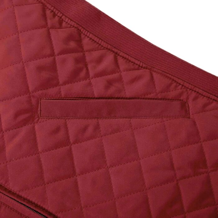 Жіночий жилет Bienzoe без рукавів, стеганий, на блискавці, бавовна, XXL, Бордовий