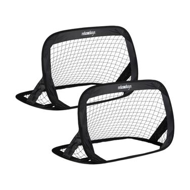 Relaxdays Pop-Up Soccer Goals, 2-Piece Set