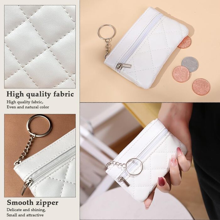 Жіноча сумка через плече з відділенням для дрібних грошей, шкіряна бананка, середнього розміру, з широким регульованим ремінцем. Ідеальна для фестивалів, подорожей та повсякденного використання. Білий колір.