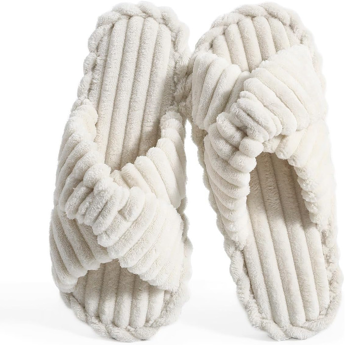 Жіночі домашні тапочки Star Vibe - м'які, пухнасті, бежеві, 40/41 EU