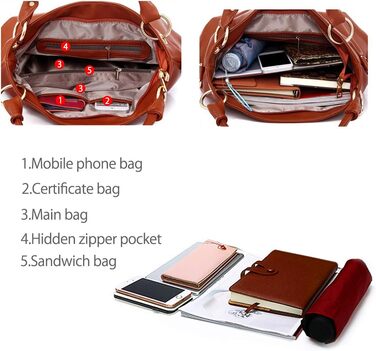 Сумка жіноча Nicole & Doris шкіряна шопер великої місткості з китицею (цегляно-червона)