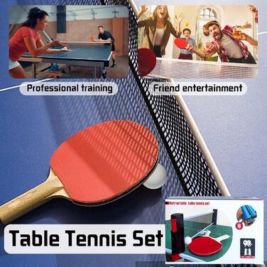 Знімне сітка для настільного тенісу, 190 см (макс), замінна сітка для настільного тенісу, портативна, для столу, офісу, їдальні. Комплект A