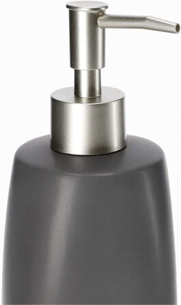 Дозатор для мила KADAX: керамічний диспенсер для мила, рідкого мила, мийного засобу та лосьйонів (антрацит)
