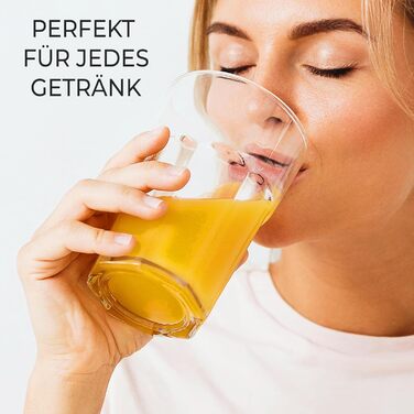 12-Piece Water Glasses Set, Drinking Glasses Set, 350ml Glasses Set Stackable - Perfect for Juice, Cocktails, Latte Macchiato, 12-Piece Glasses Set