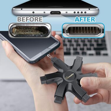 Набір для чищення iPhone, AirPods та USB-C: Handy Reinigungsset Shadow Black