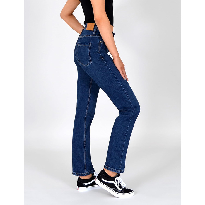 Джинси жіночі ESRA Straight Jeans з еластичного деніму, висока талія, прямі, великі розміри до 40