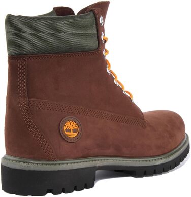 Черевики Timberland Premium 6 Inch з нубуку, темно-коричневого кольору, оранжеві, 41.5 EU