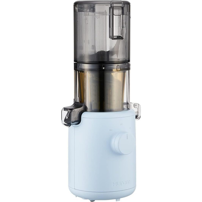 Hurom Slow Juicer | Vegetable and Fruit Juicer | H310 | Easy to Clean & Quiet Motor Electric Juicer with Strainer Filter | 150 Watt | BPA Free | Slim Design | 220ml, Sky Blue