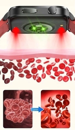 Смарт-годинник Bartomtime eTech58PRO Kardiowatch, унісекс, чорний