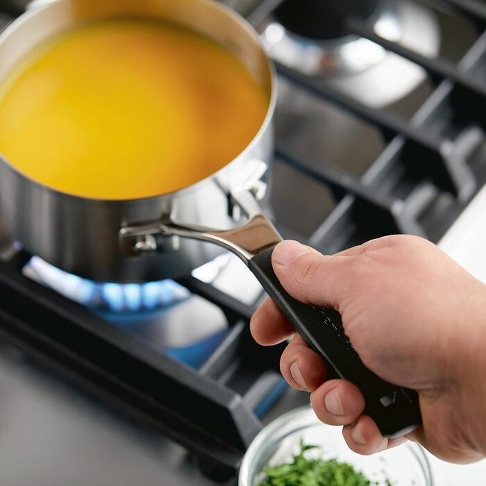 Набір кухонного посуду KitchenAid з нержавіючої сталі, 10 предметів, з поліруванням, включає каструлю 1 кварти