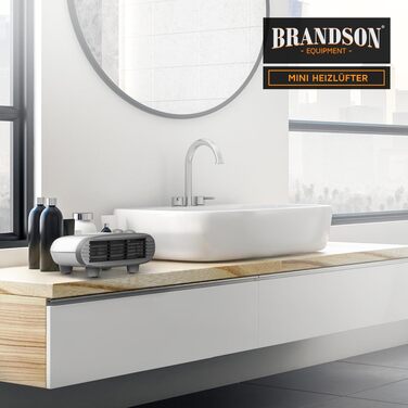 Електричний обігрівач Brandson (конвектор) 2000Вт, енергоощадний та тихий, з термостатом та захистом від перегріву, білий