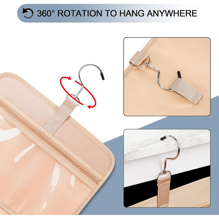 Сумка-органайзер для туалетних аксесуарів для жінок, велика, водонепроникна, з відділенням для прикрас, для подорожей, темно-синя