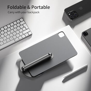 Магнітна підставка LULULOOK для iPad Pro 13'' M4/M5 (2024-2025), iPad Air 13'' M4, iPad Pro 12.9'' — обертова на 360°, складна, алюмінієва