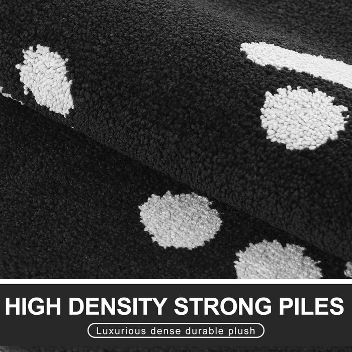 Привратний килимок Mibao 60x90 см, вологопоглинаючий та протиковзкий килим для входу та авто, що підтримує машинне прання, чорний