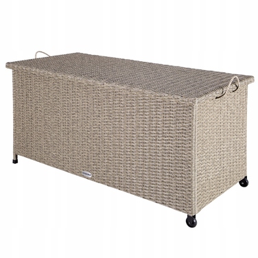 Садова скриня Casaria з техноротанга, 270 л, бежева