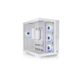Корпус Thermaltake View 380 TG ARGB Mid-Tower – білий, з двома камерами, USB-C, підтримка радіатора 360мм, 4 вентилятори ARGB