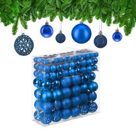 Relaxdays Set of 150 Christmas Baubles