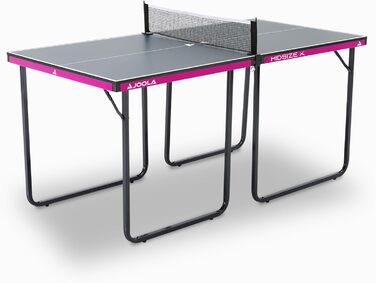 Стіл для пінг-понгу JOOLA Midsize, стіл для відпочинку, стіл для настільного тенісу з сіткою (стіл для пінг-понгу, Чорно-фіолетовий)