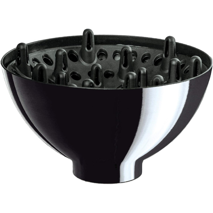 Професійний фен для волосся ID Italian Design з насадкою для укладки, 3 температурні та 2 режими швидкості, 2200W (темно-сірий)