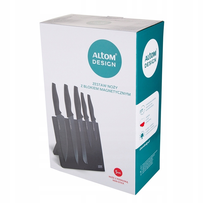 Набір ножів у коробці Altom Design Black, 5 предметів