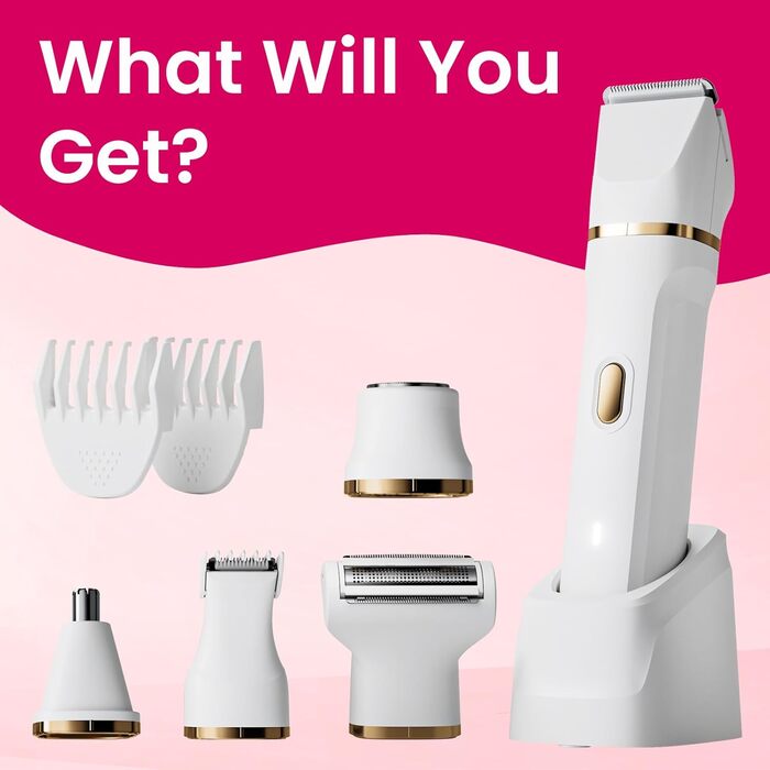 Електричний жіночий триммер та епілятор 3-в-1 MIFXIN для тіла, обличчя, ніг, рук, bikini, IPX6 водонепроникний, фіолетовий