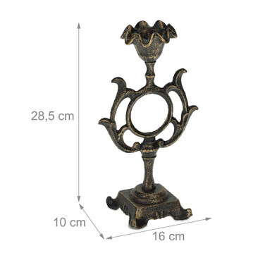 Relaxdays Antique Candle Holder