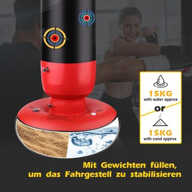 Дитячий боксерський мішок для карате та тхеквондо - 160 см, стоячий, для зняття стресу, з повітряним насосом. Підходить для хлопчиків та дівчаток 3-10 років