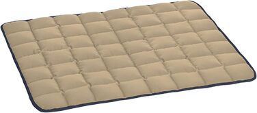 М'яка якісна лежанка для собак Doctor Bark (L, 100x80 см) – водонепроникна, для великих собак, миється до 95°C, колір: золото-блакитний