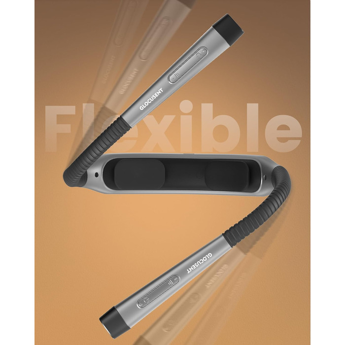 Лампа для читання Glocusent з акумулятором 1600mAh, 3 кольори та 5 рівнів яскравості, зручний вимикач та таймер – налобний ліхтар, ліхтар для читання, світло для рукоділля, читання та роботи, сірий