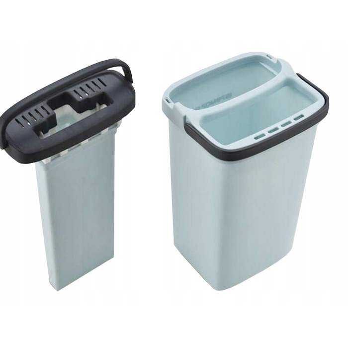 Плоский швабра з віджимачем та двокамерним відром для миття підлоги, 3 смінні насадки