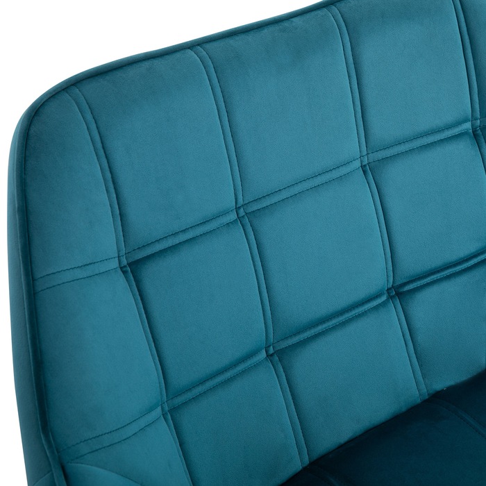 HOMCOM Single Armchair, Recliner Chair, Velvet, Raised Legs, Velvety Polyester, Scandinavian Style, Green, 64x62x72.5cm | Aosom