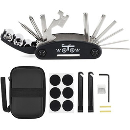 Мультитул велосипедний WOTOW 16-в-1 з чохлом - набір інструментів для ремонту велосипеда