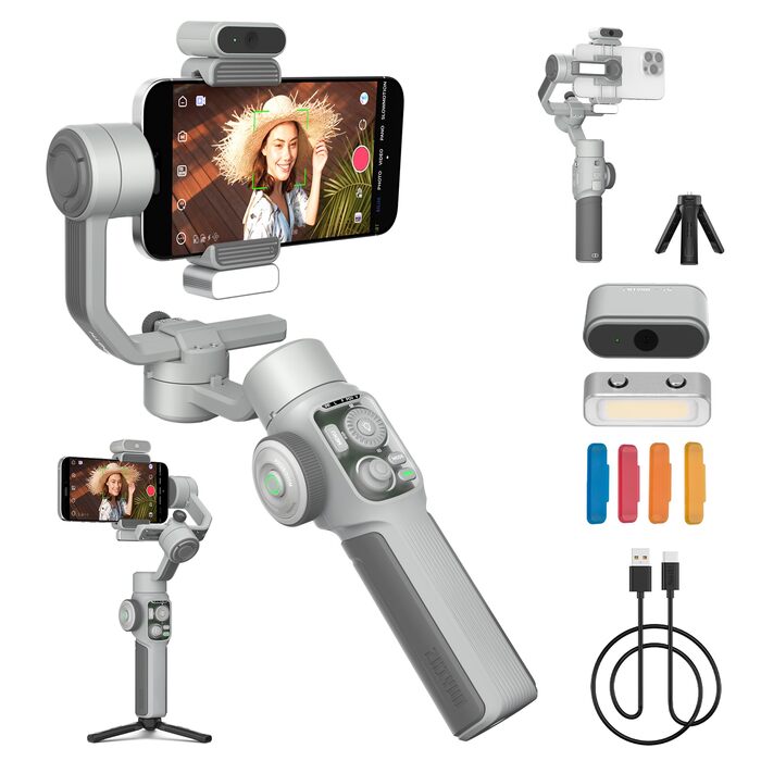 ZHIYUN CINEPEER Smooth 5E - Стабілізатор для смартфона з підсвічуванням та штативом (3-осьовий)