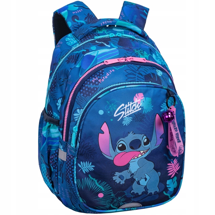 Багатовідсіковий шкільний рюкзак Lilo & Stitch CoolPack, синій, рожевий, багатоколірний, 19 л