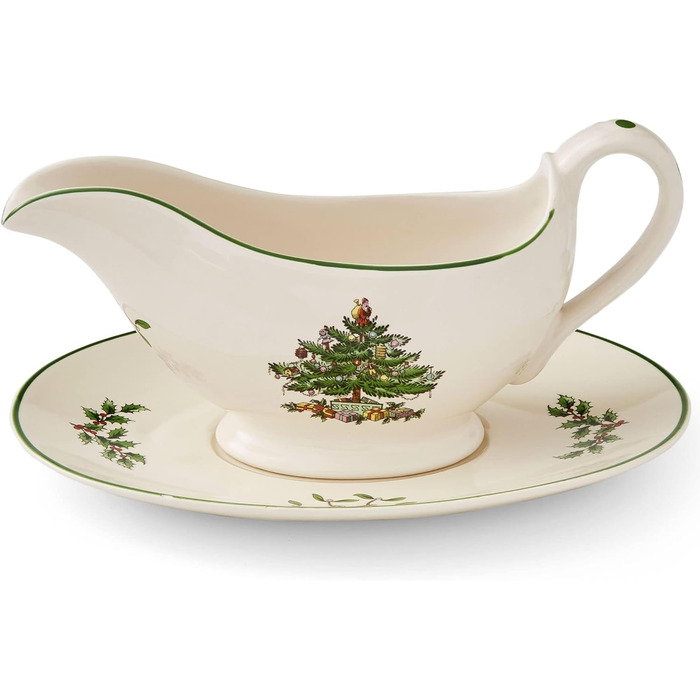 Соусниця з підставкою Spode, керамічний набір, різнокольорова, у коробці