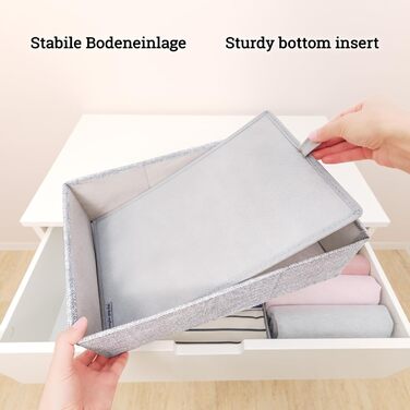 For IKEA dresser; THE ORIGINAL; perfectly fitting; Stable base; Drawer organization system for baby supplies, children's clothing, socks, underwear; 5-piece set (NORDLI Box)