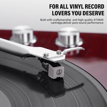 Програвач вінілу Audio-Technica AT-3600L з Bluetooth, USB виходом та можливістю оцифрування на MP3 (33/45 об/хв)