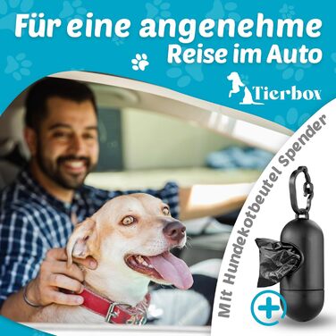 Автокрісло для собак з дозатором кульок для прибирання - зручне автокрісло для маленьких собак | Зручне та безпечне
