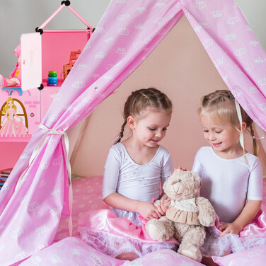 Relaxdays Castle-Themed Shelving Unit for Children's Room
