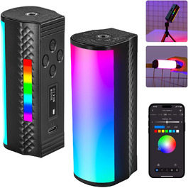 NEEWER LED відеосвітло з магнітним тримачем та штативом, RGB, 2500-8500K, 2500mAh, TL96RGB/TL97C (2 шт.)