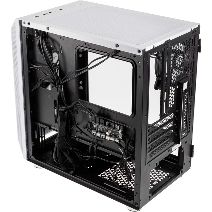 Корпус для ПК Kolink Citadel Mesh Micro-ATX RGB з прозорою бічною панеллю (білий)