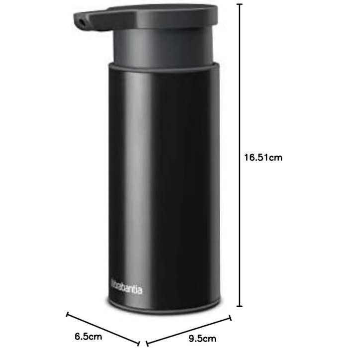 Brabantia Soap Dispenser - Matte Black Finish